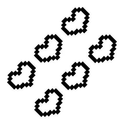 6PCS Heart-Shaped Waterproof Headlight and Taillight Decoration Stickers