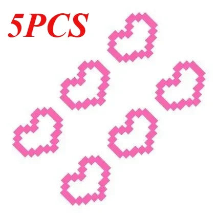 6PCS Heart-Shaped Waterproof Headlight and Taillight Decoration Stickers