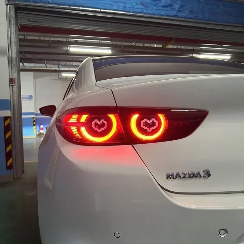 6PCS Heart-Shaped Waterproof Headlight and Taillight Decoration Stickers